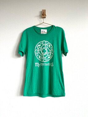 McMenamins Devil's Bit T-Shirt - Kelly Green Whiskey Graphic - Size M